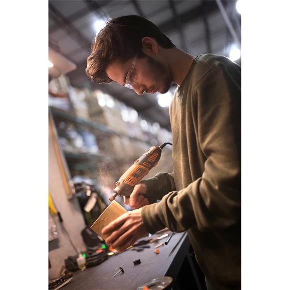 1.3-Amp Variable Speed Steady-Grip Rotary Tool with 190-Piece Accessory Kit - Picture 3 of 7